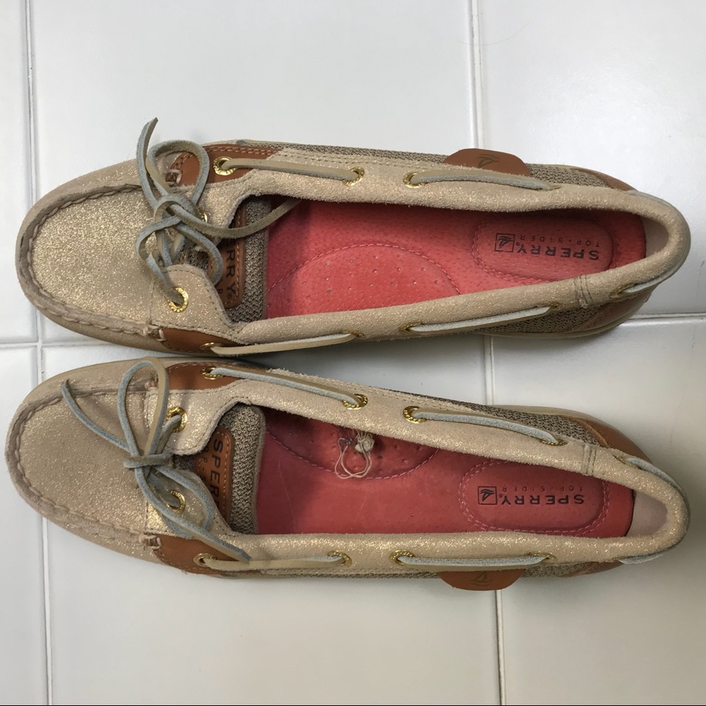 Sperry gold shoes